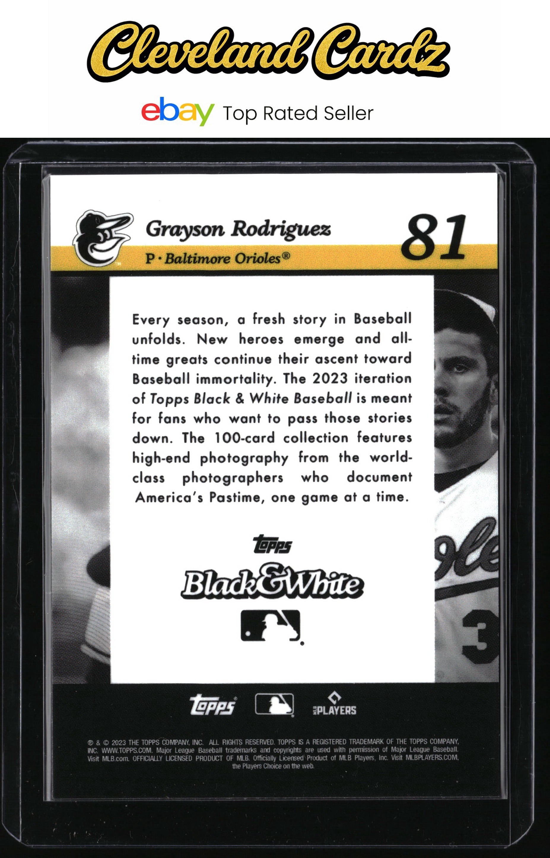 2023 Topps Black & White #81 Grayson Rodriguez