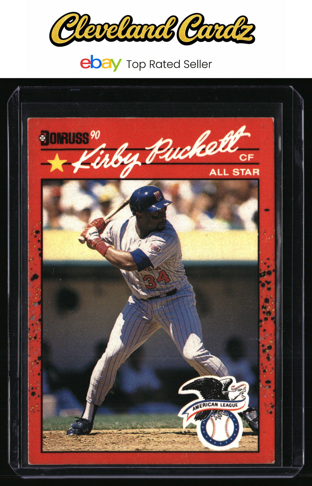 1990 Donruss #683d Kirby Puckett