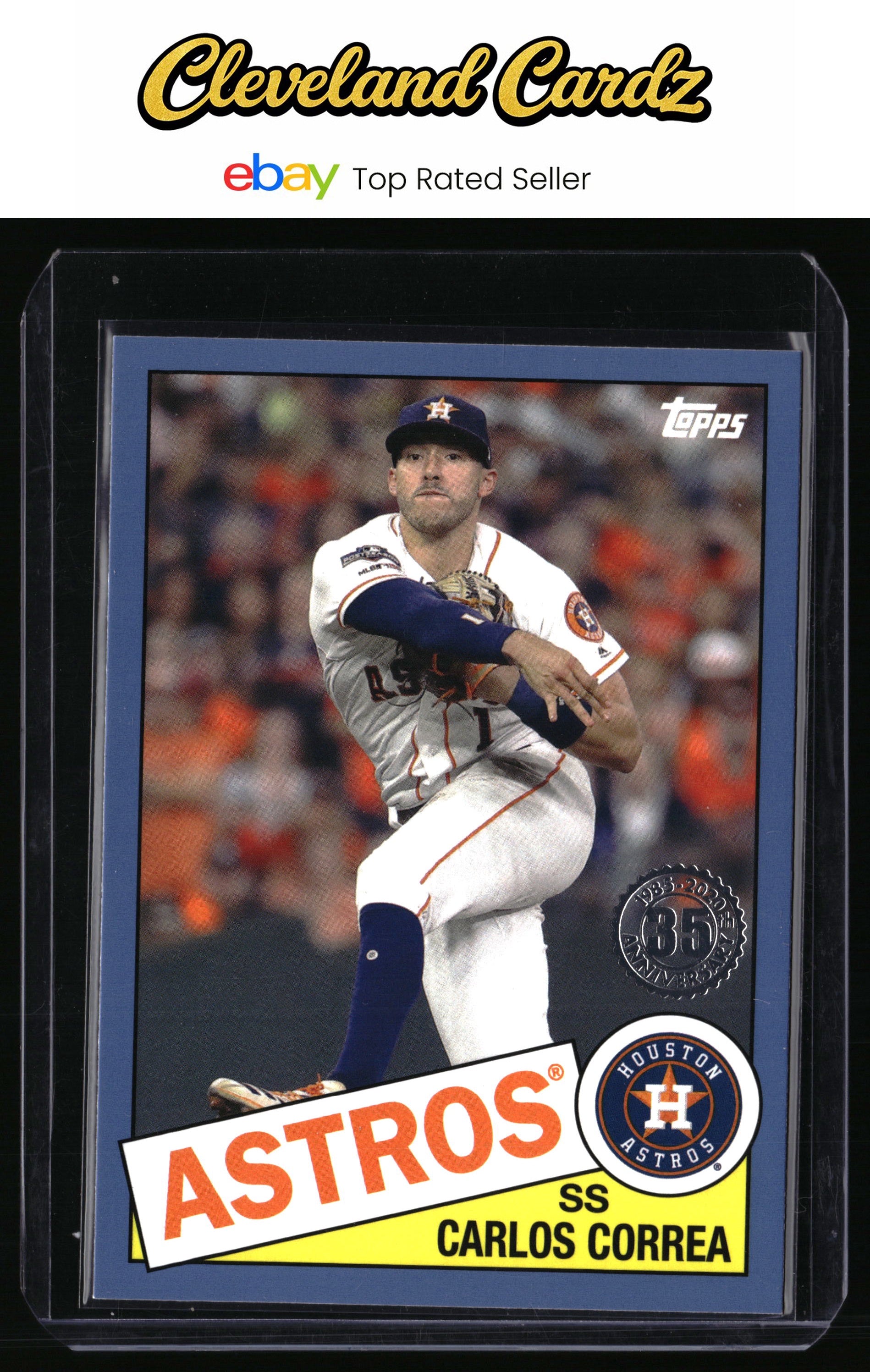 2020 Topps #85TB-19 Carlos Correa 1985 Topps 35th Anniversary Blue