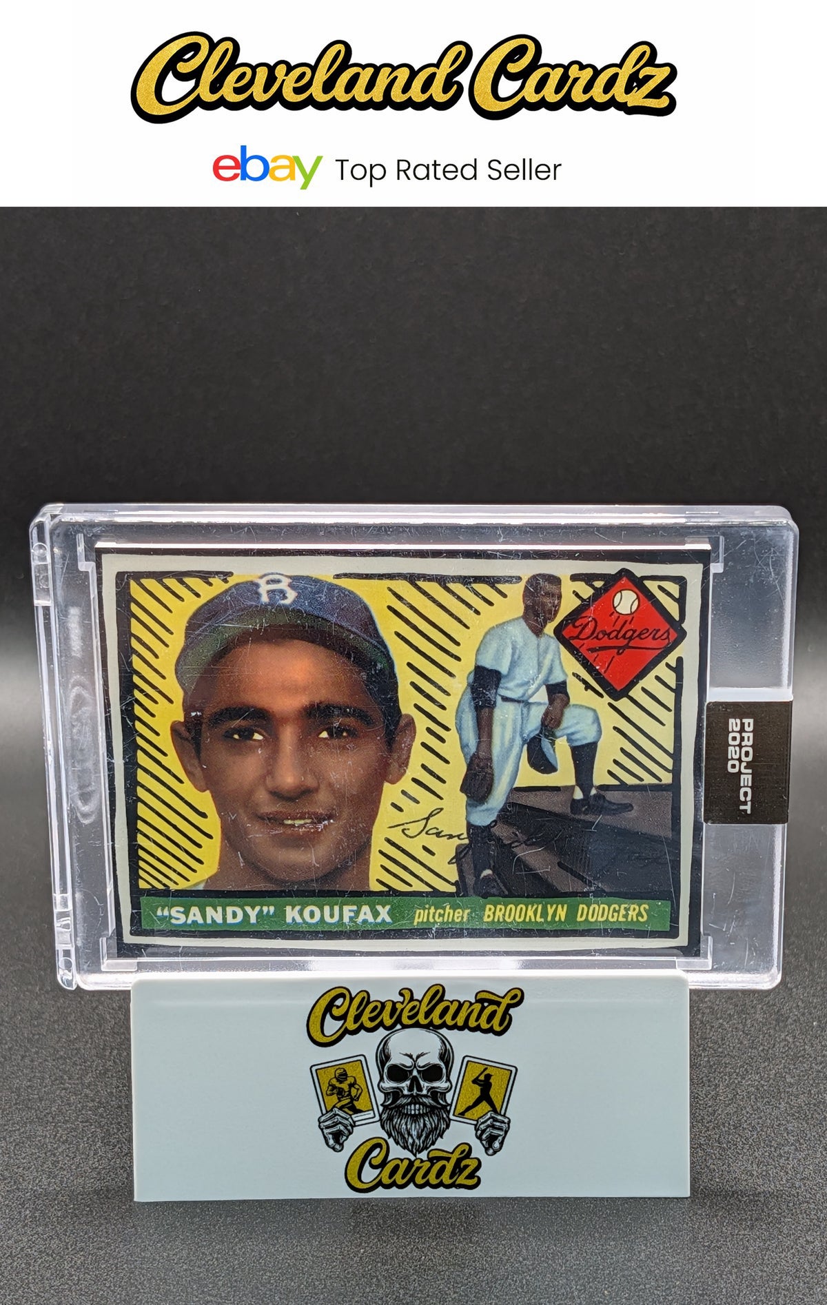2020 Topps Project 2020 #125 Sandy Koufax ENCASED (READ)