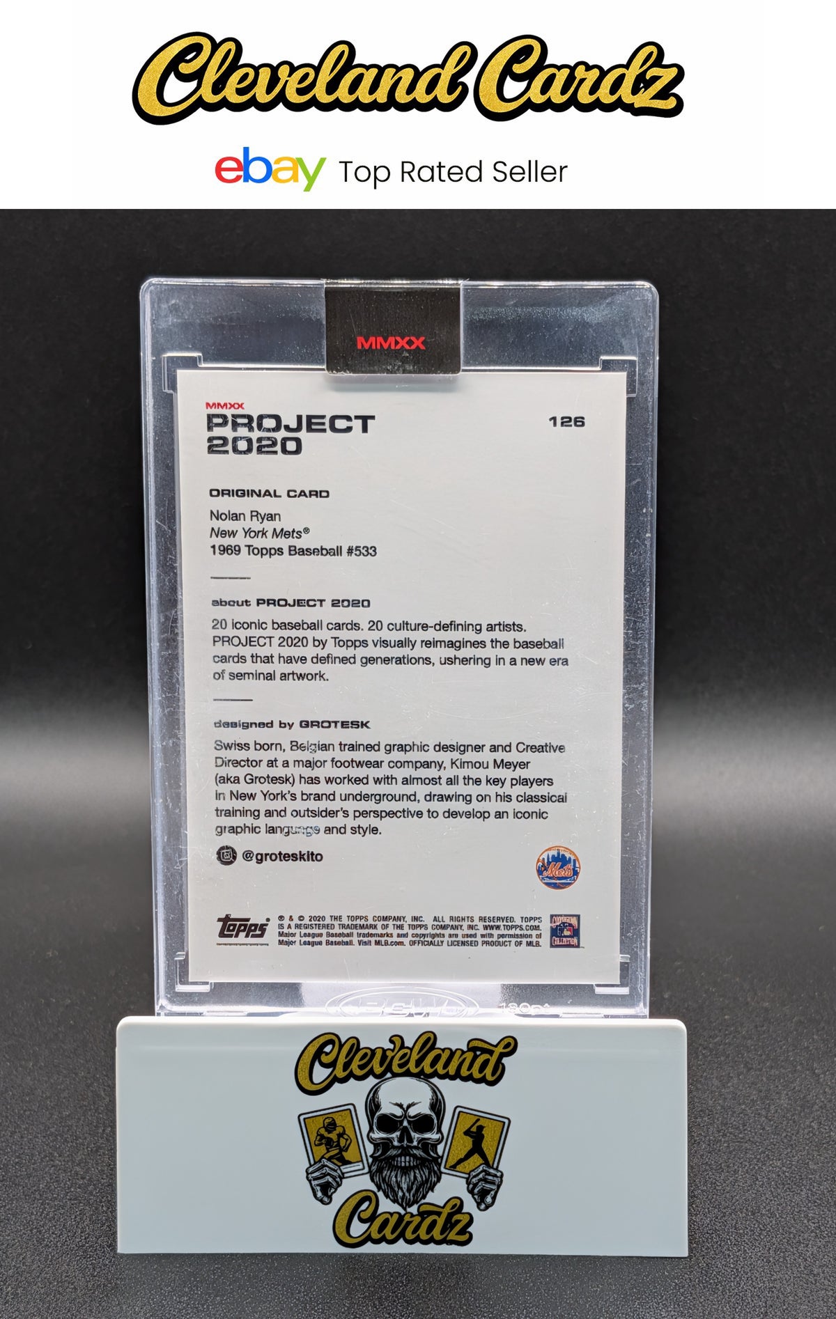 2020 Topps Project 2020 #126 Nolan Ryan ENCASED (READ)