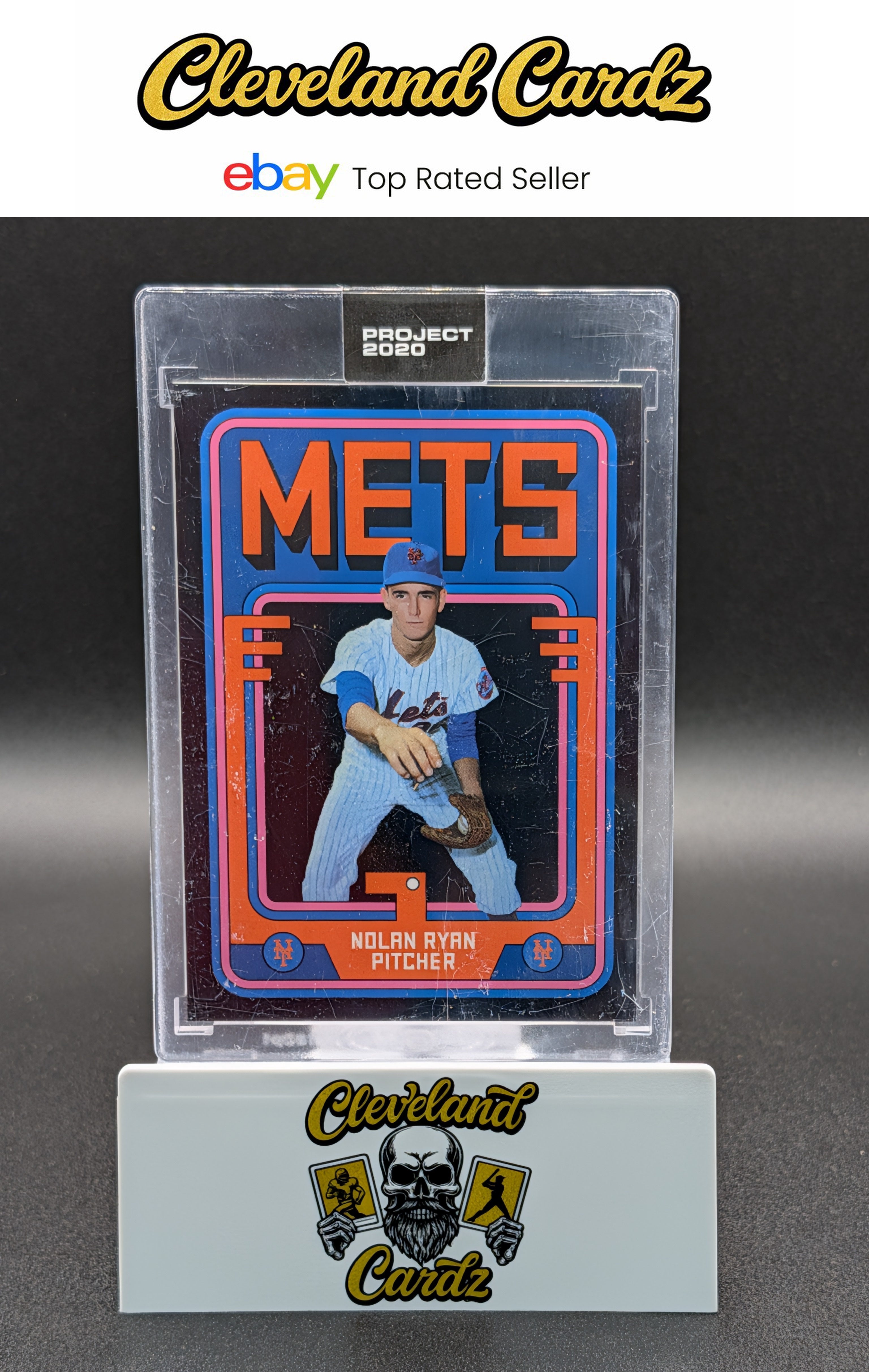 2020 Topps Project 2020 #126 Nolan Ryan ENCASED (READ)