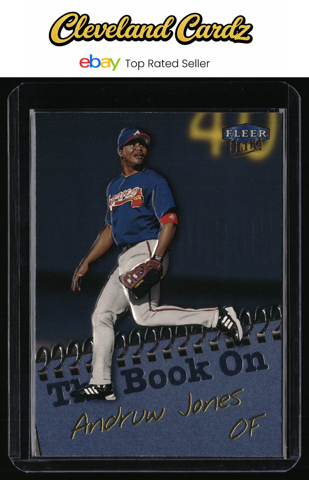 1999 Ultra #9 BO Andruw Jones The Book On