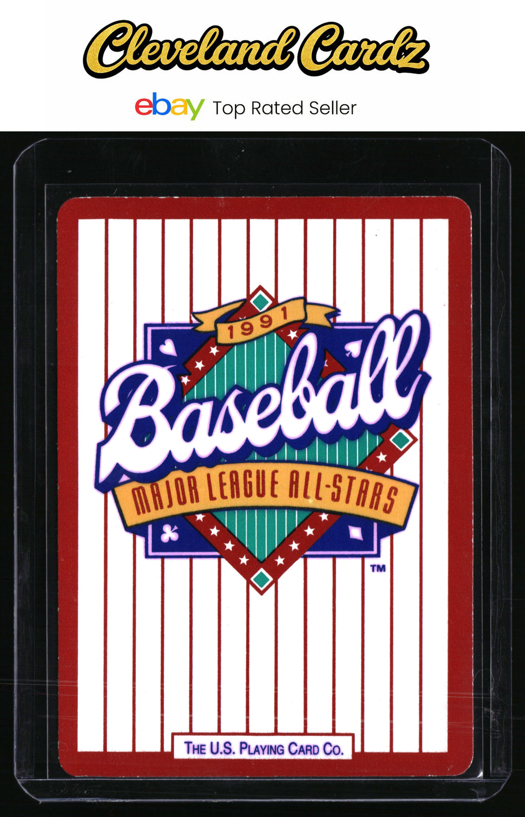 1991 U.S. Playing Card Co. Major League #A♠ Tom Glavine