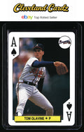 1991 U.S. Playing Card Co. Major League #A♠ Tom Glavine