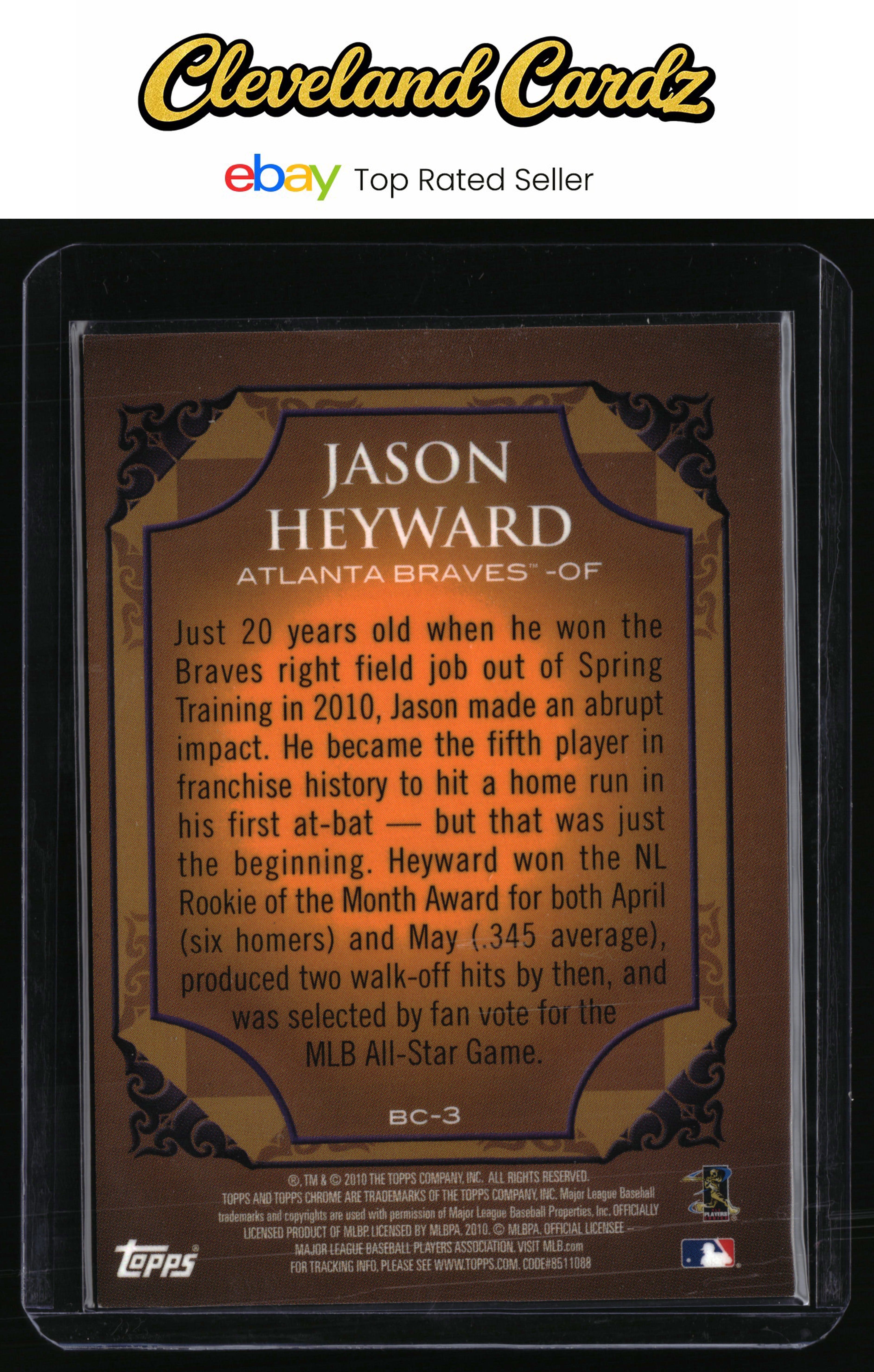 2010 Topps Chrome #BC-3 Jason Heyward Refractors (Target)