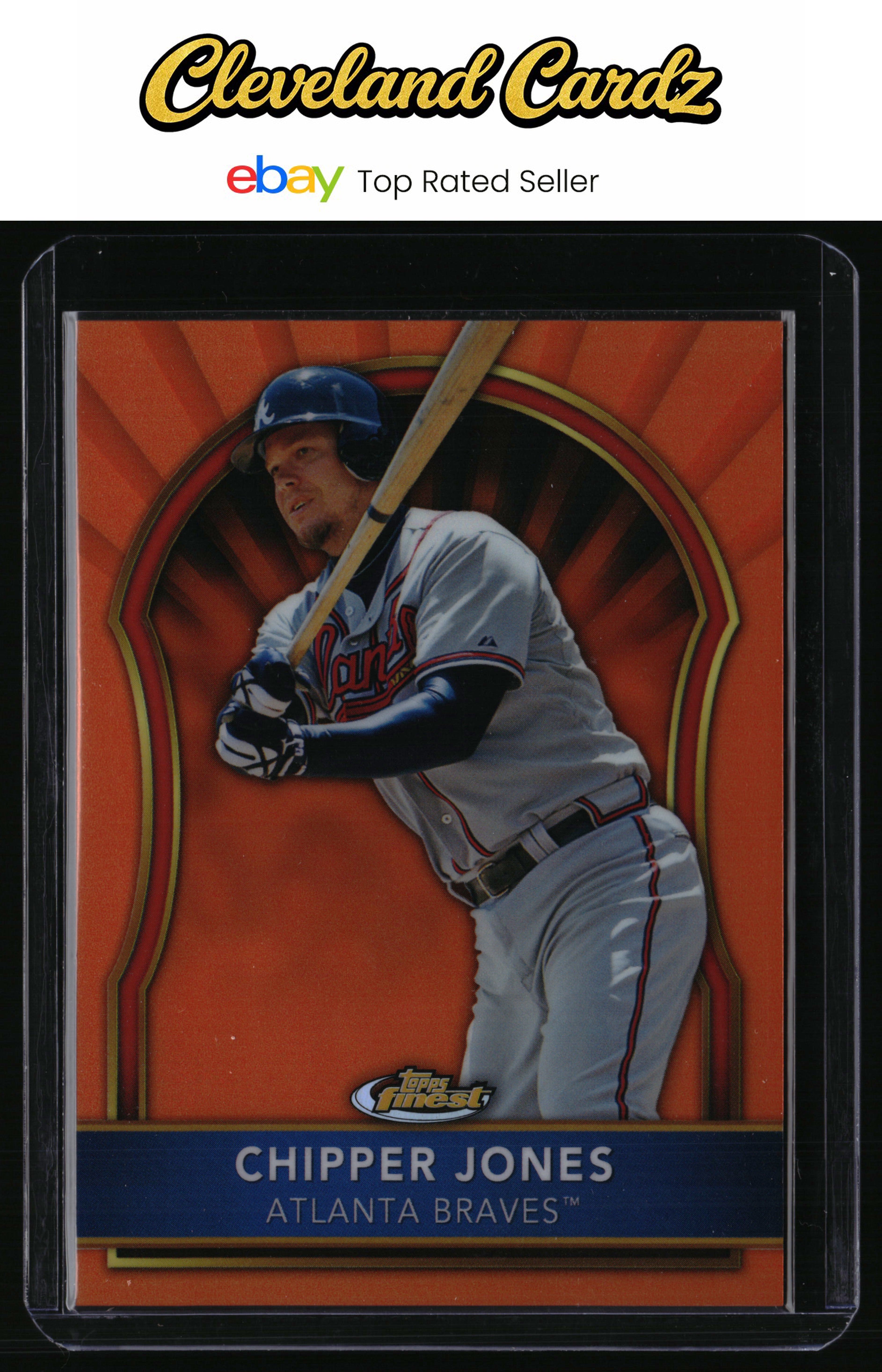 2011 Finest #16 Chipper Jones Orange Refractors #/99