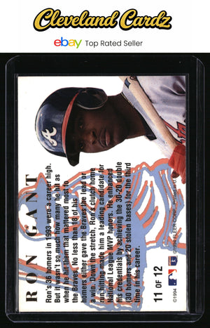 1994 Ultra #11 Ron Gant Home Run Kings