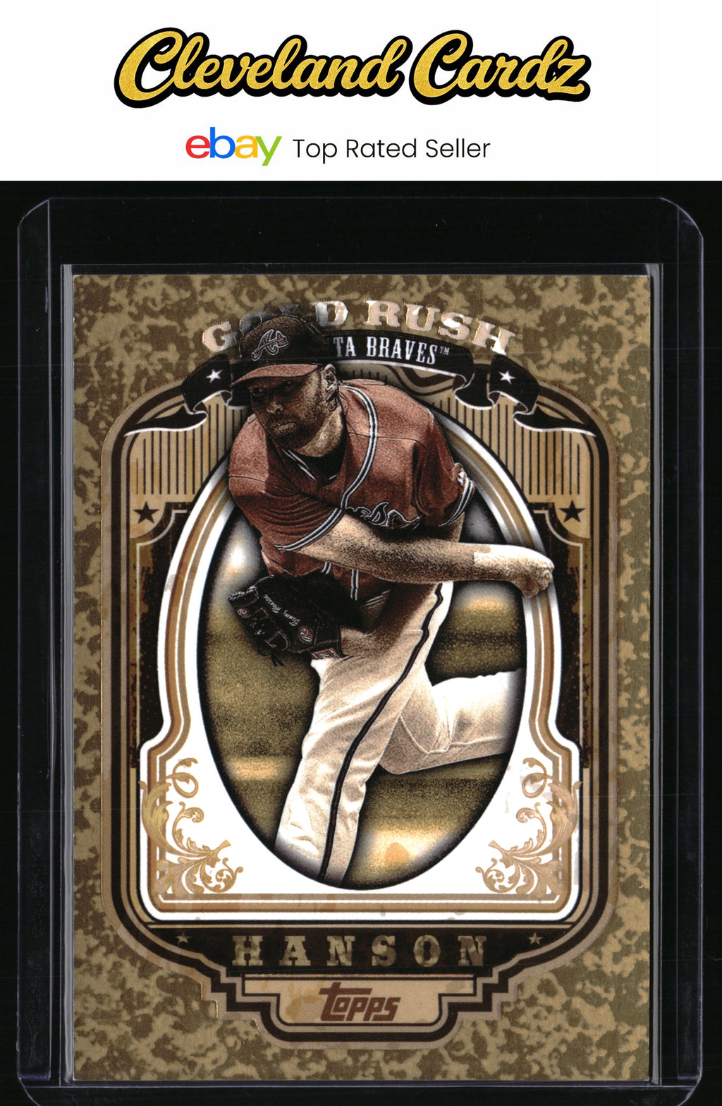 2012 Topps #32 Tommy Hanson Gold Rush Wrapper Redemption