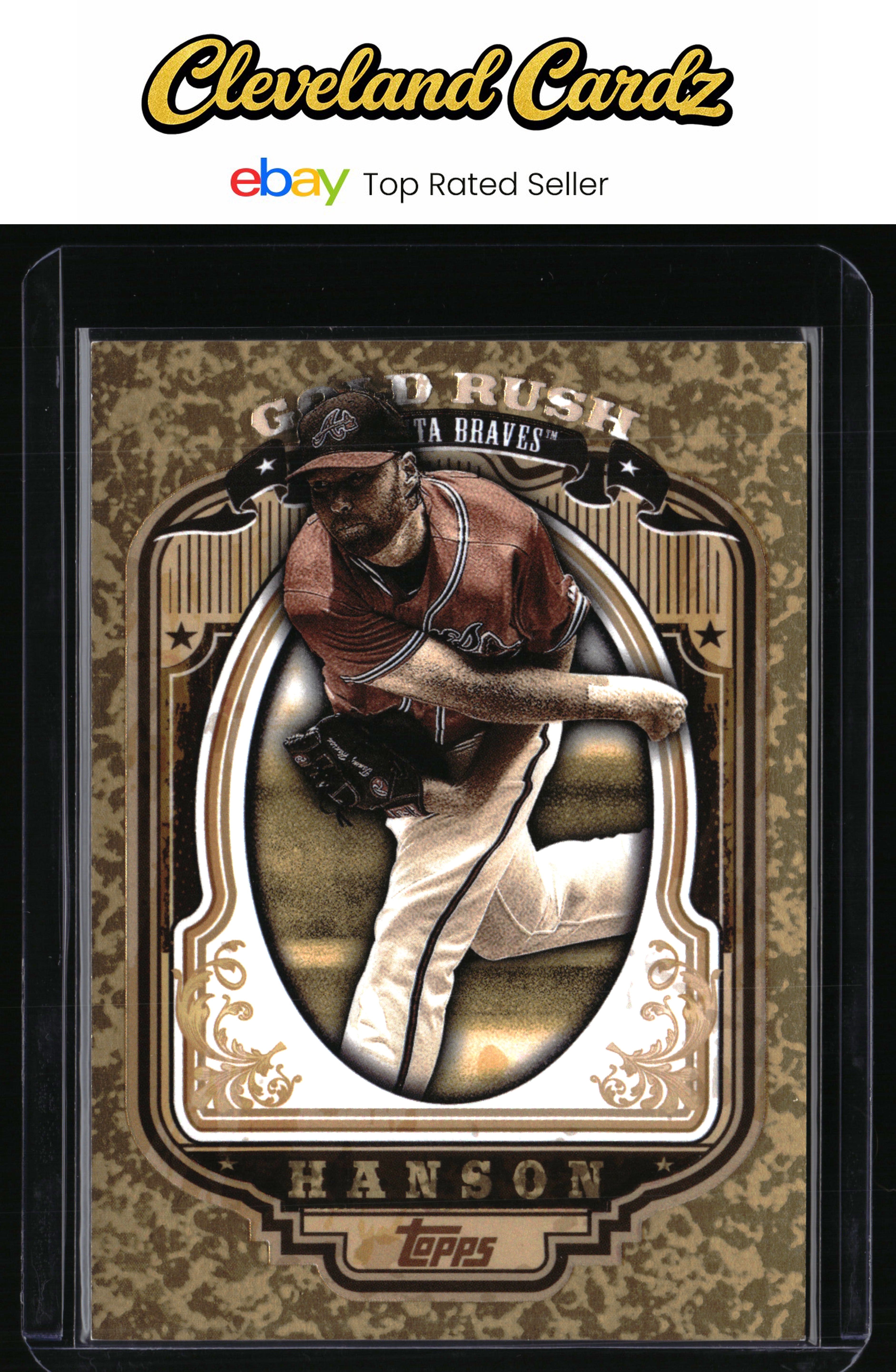 2012 Topps #32 Tommy Hanson Gold Rush Wrapper Redemption
