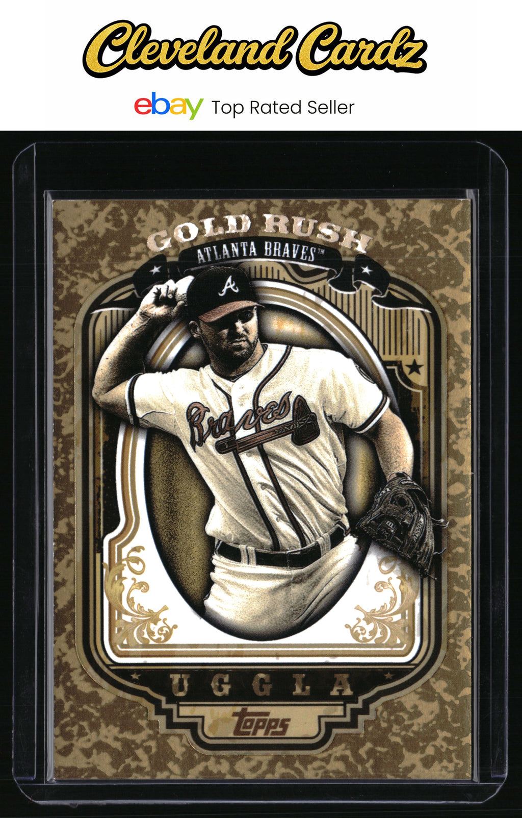 2012 Topps #15 Dan Uggla Gold Rush Wrapper Redemption