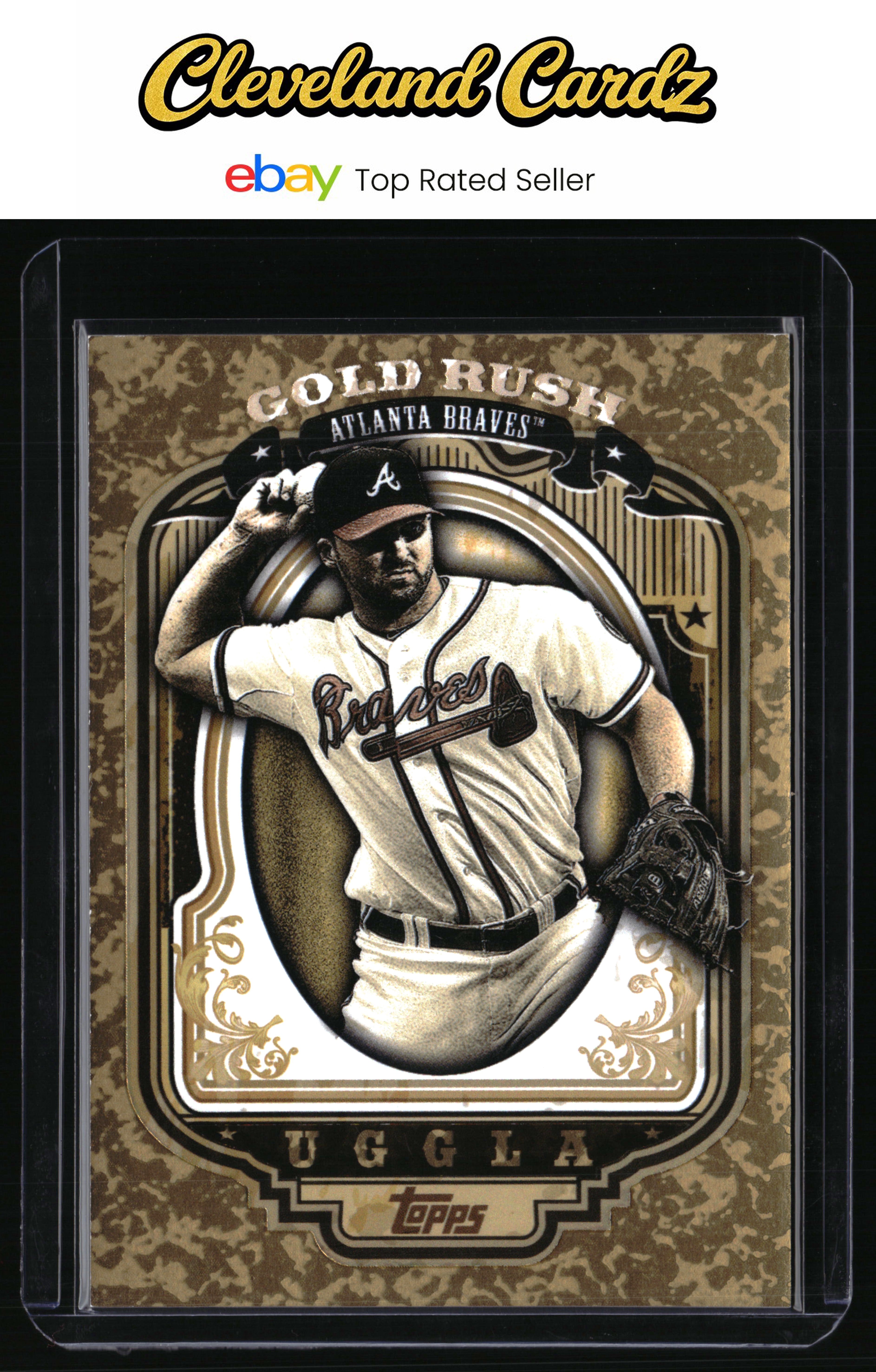 2012 Topps #15 Dan Uggla Gold Rush Wrapper Redemption