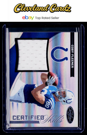 2012 Panini Certified #13 Coby Fleener Certified Skills Materials #/299