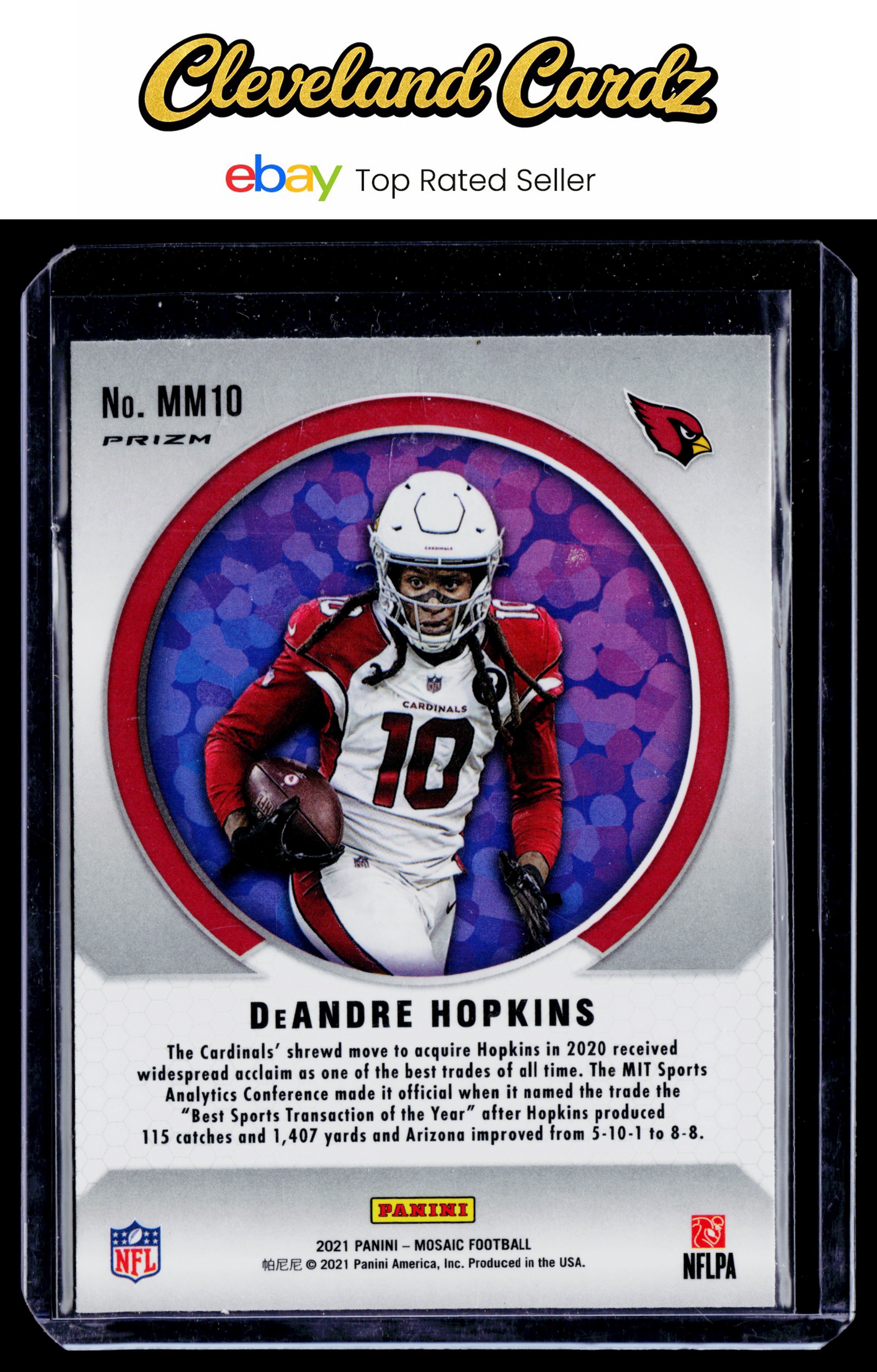 2021 Panini Mosaic #MM10 DeAndre Hopkins Men of Mastery Prizm Silver