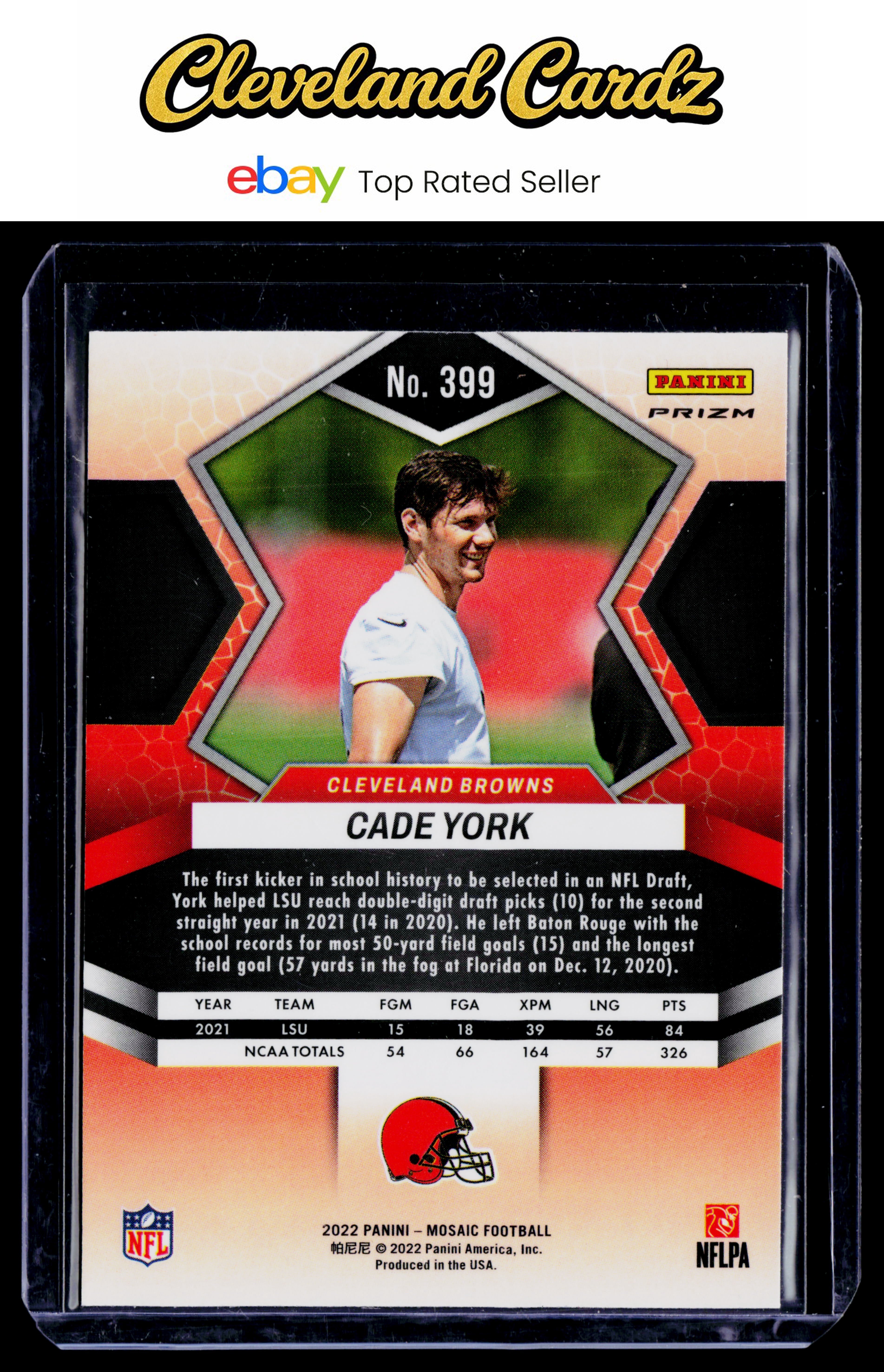 2022 Panini Mosaic #399 Cade York Mosaic Choice Red and Green