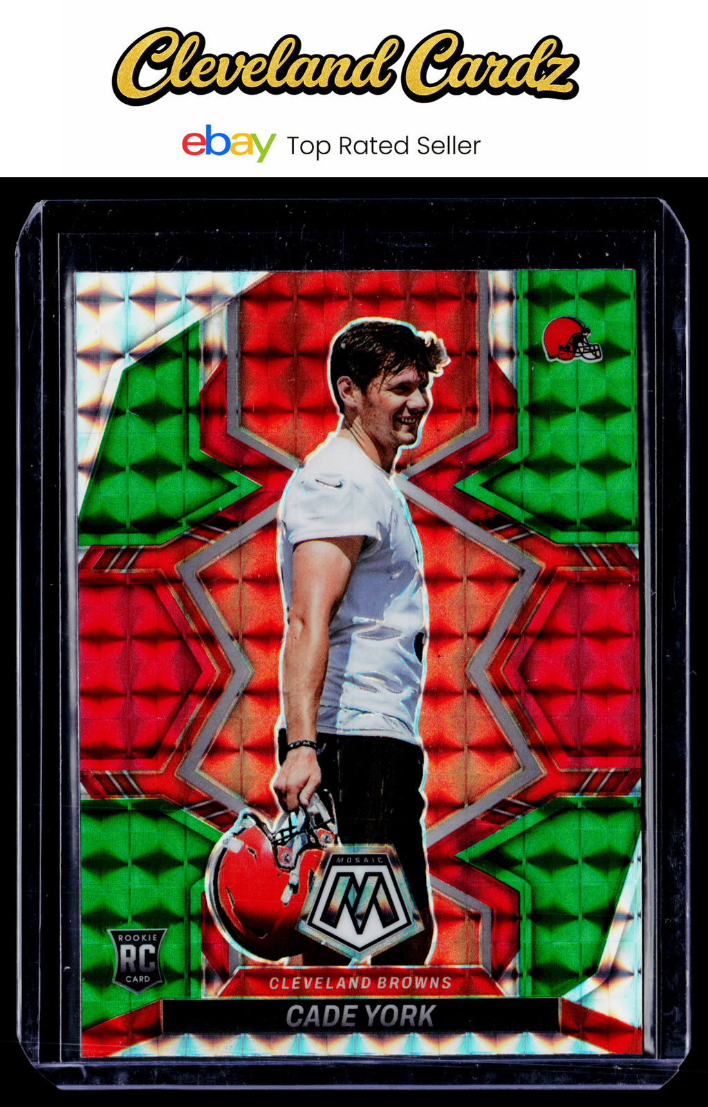 2022 Panini Mosaic #399 Cade York Mosaic Choice Red and Green