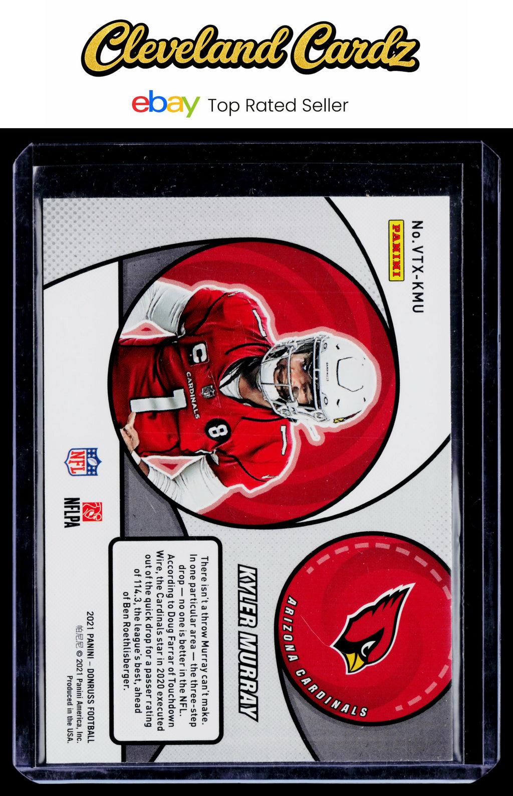 2021 Donruss #VTX-KMU Kyler Murray Vortex