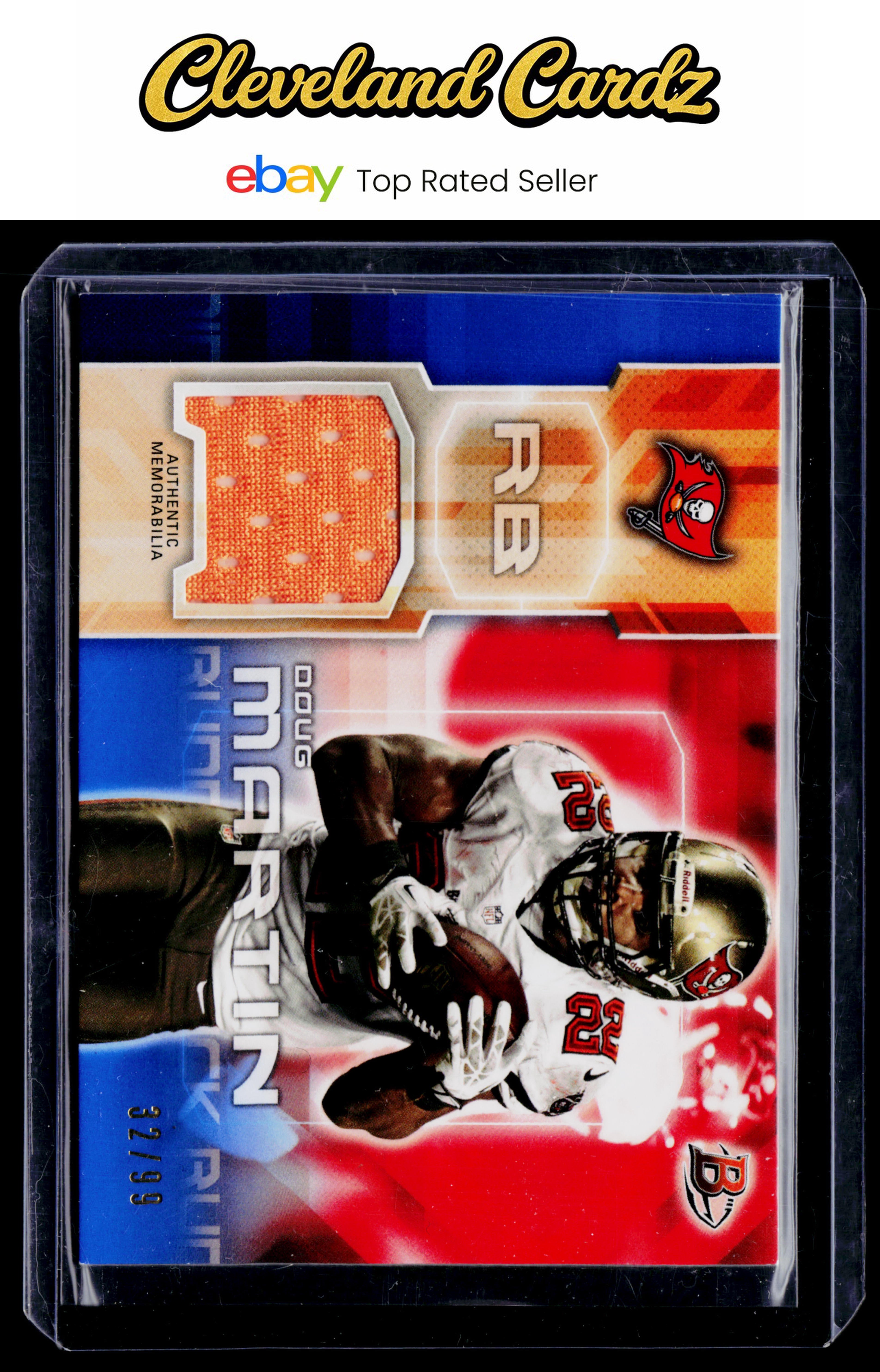 2014 Bowman #31 Doug Martin Relics Blue #/99