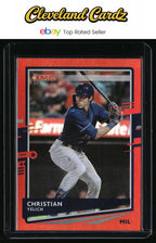 2020 Donruss #110 Christian Yelich Holo Red
