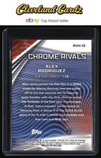 2026 Topps Chrome #RVH-13 Alex Rodriguez Chrome Rivals Home
