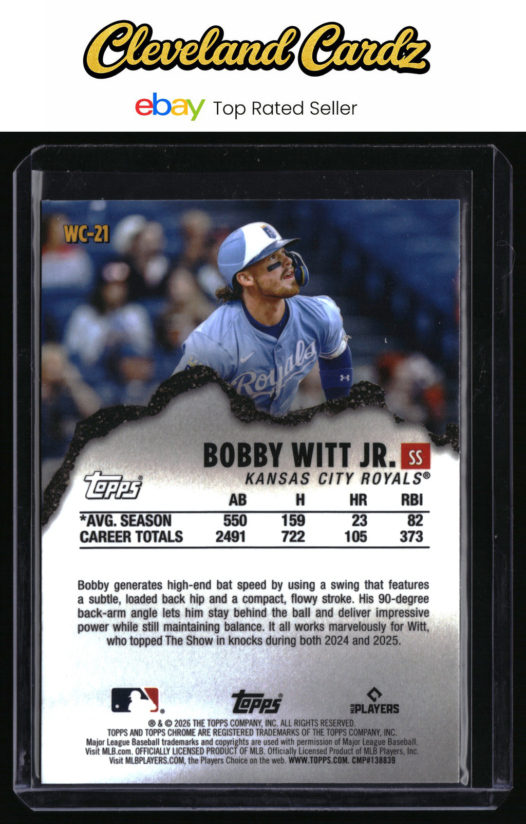 2026 Topps Chrome #WC-21 Bobby Witt Jr. Wrecking Crew