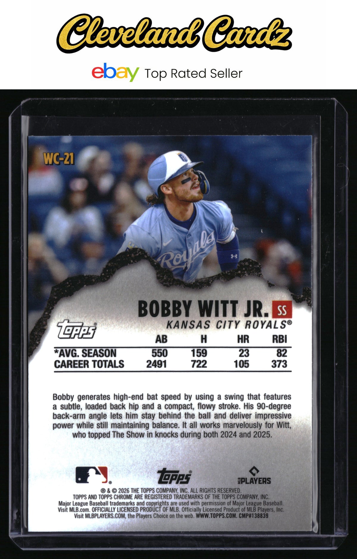 2026 Topps Chrome #WC-21 Bobby Witt Jr. Wrecking Crew