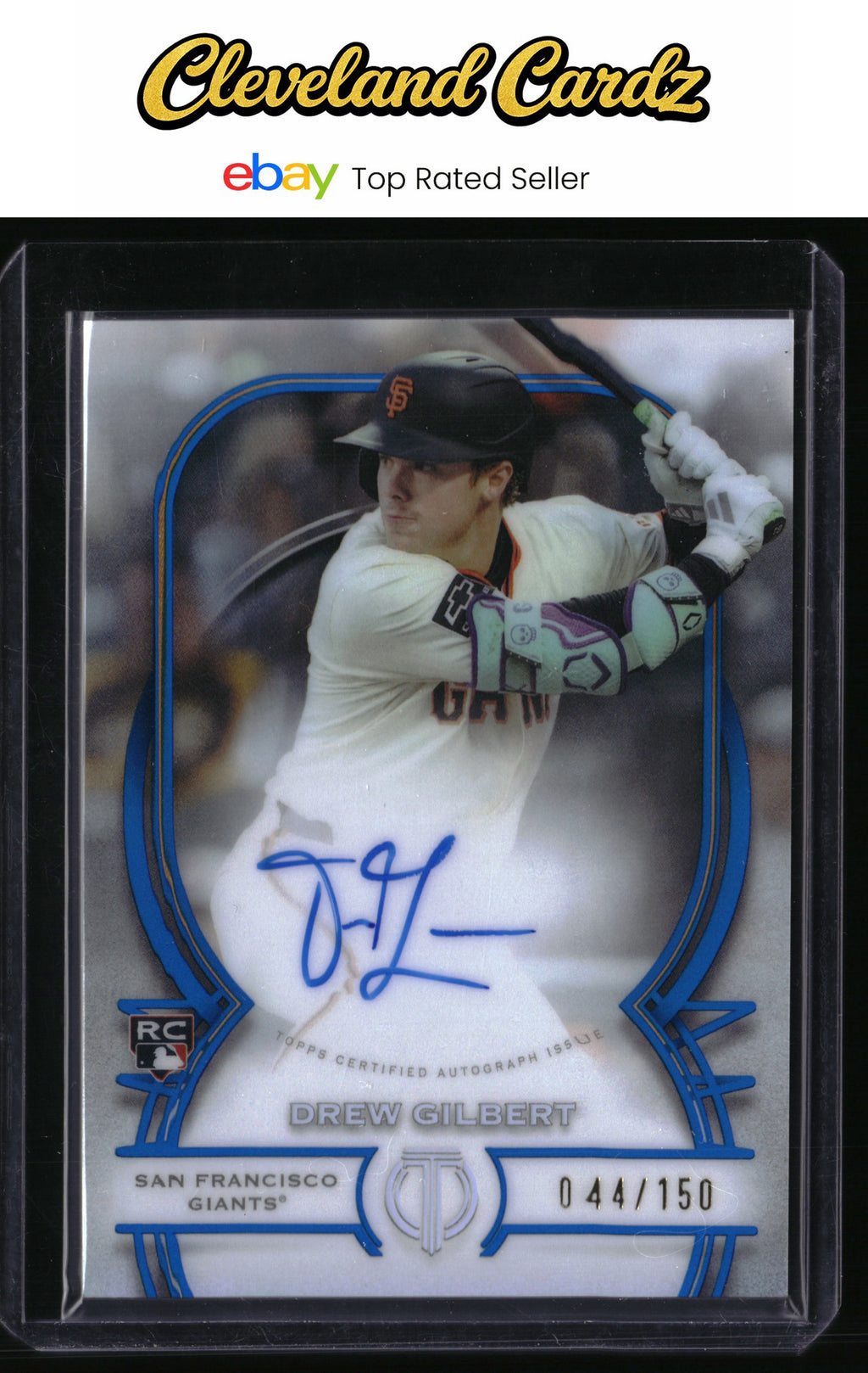 2026 Topps Tribute #TA-DG Drew Gilbert Tribute Autographs Blue #/150