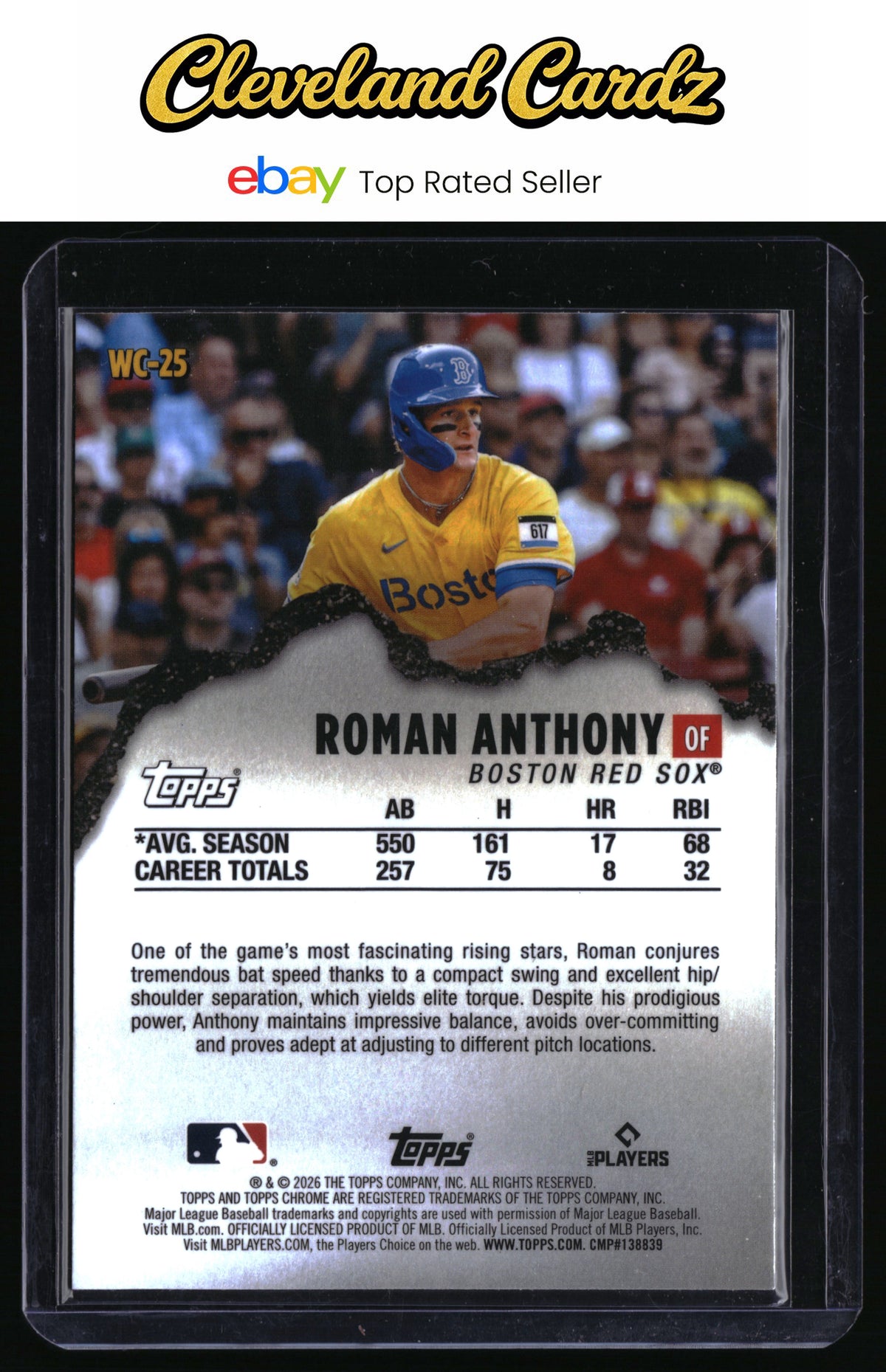 2026 Topps Chrome #WC-25 Roman Anthony Wrecking Crew