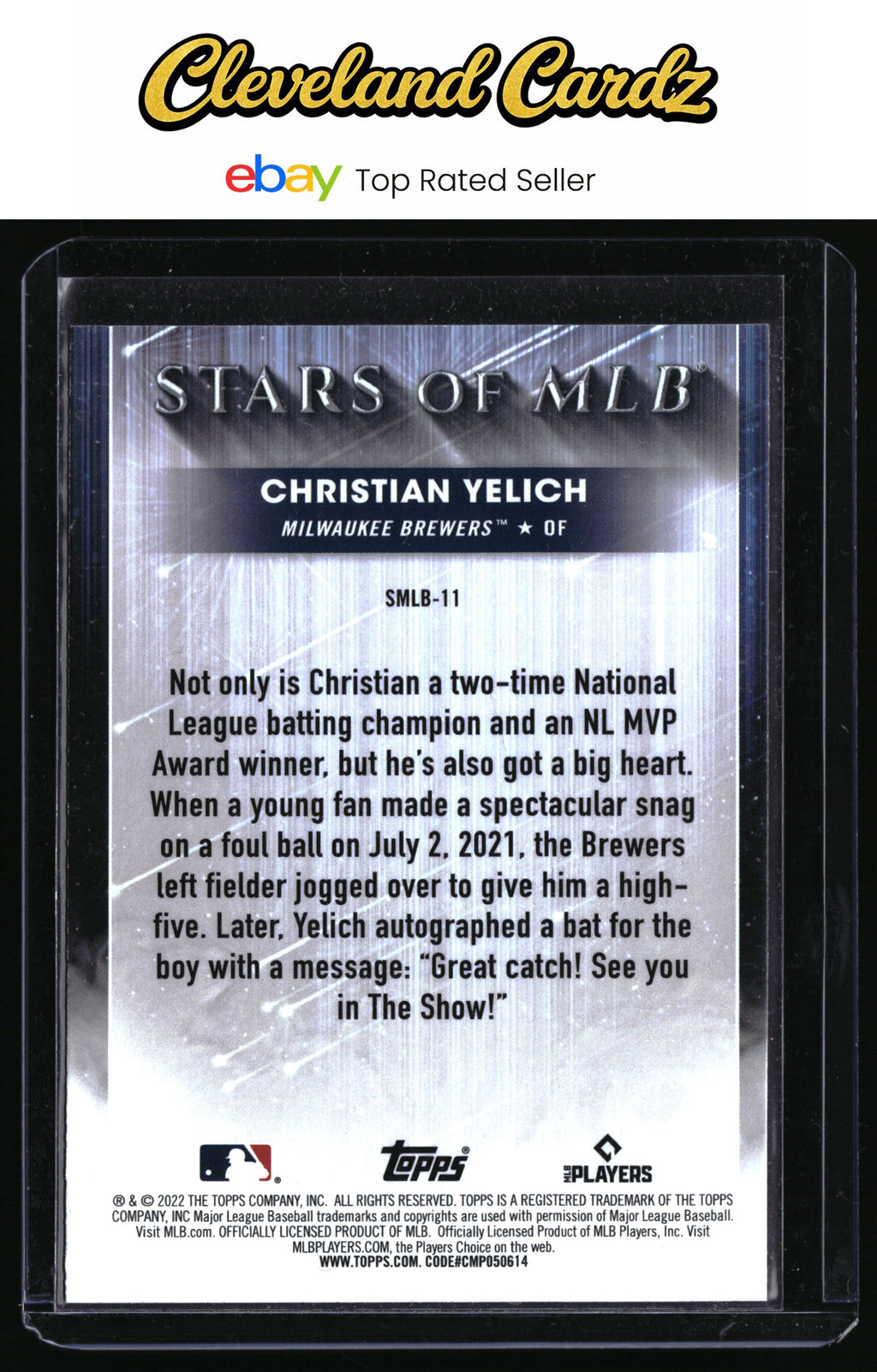 2022 Topps 1st Edition - Stars of MLB #SMLB-11 Christian Yelich