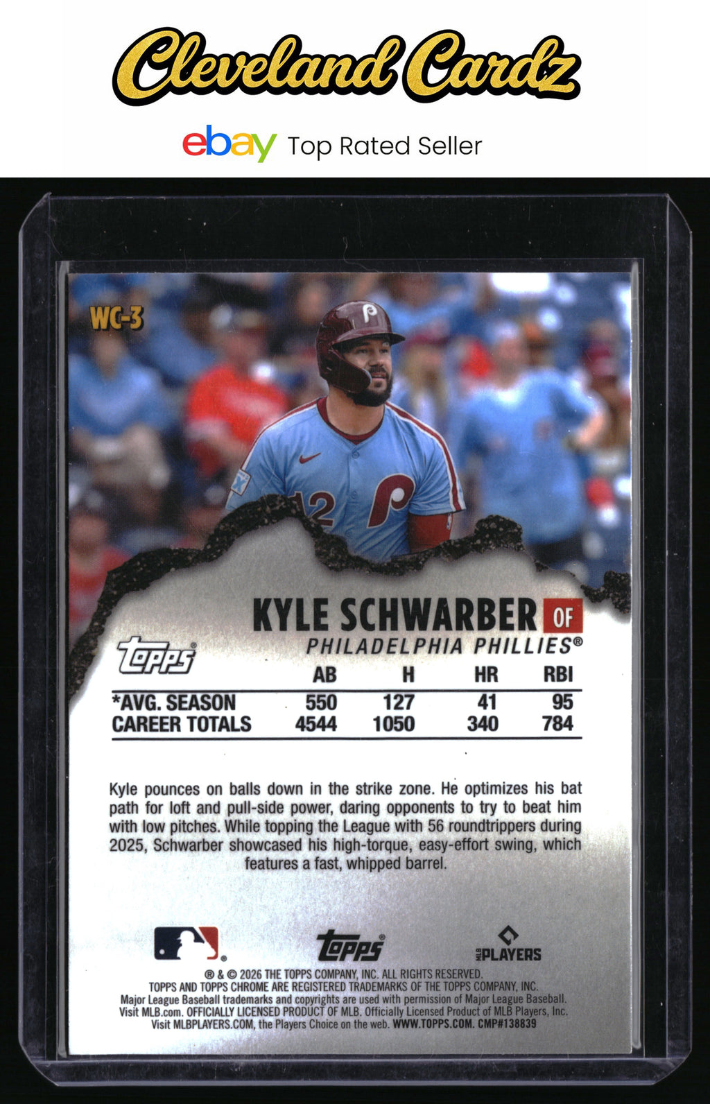 2026 Topps Chrome #WC-3 Kyle Schwarber Wrecking Crew