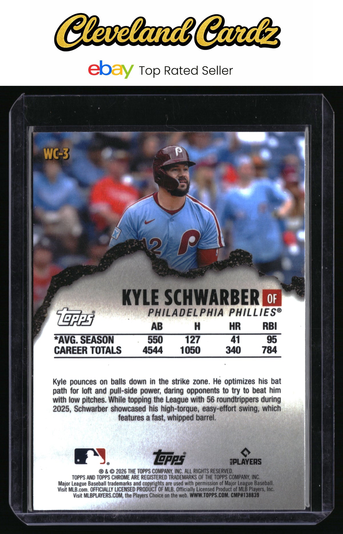 2026 Topps Chrome #WC-3 Kyle Schwarber Wrecking Crew