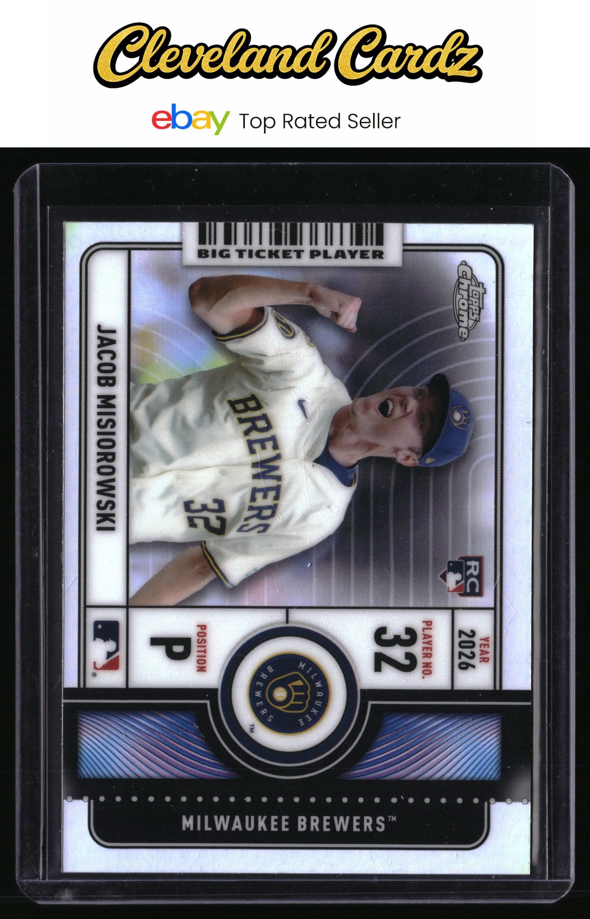 2026 Topps Chrome #BTP-2 Jacob Misiorowski Big Ticket Players RC