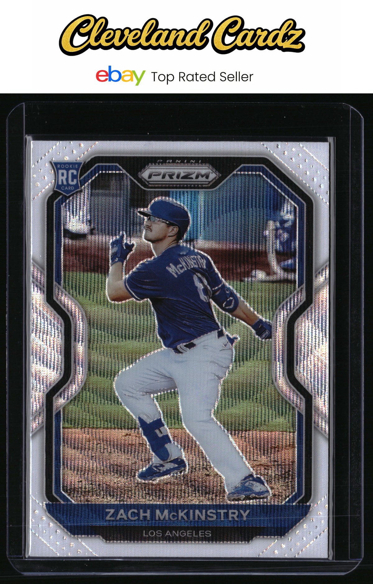 2021 Panini Prizm #92 Zach McKinstry White Wave Prizm