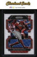 2022 Panini Prizm #63 Bryson Stott White Wave Prizm