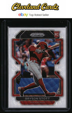 2022 Panini Prizm #63 Bryson Stott White Wave Prizm