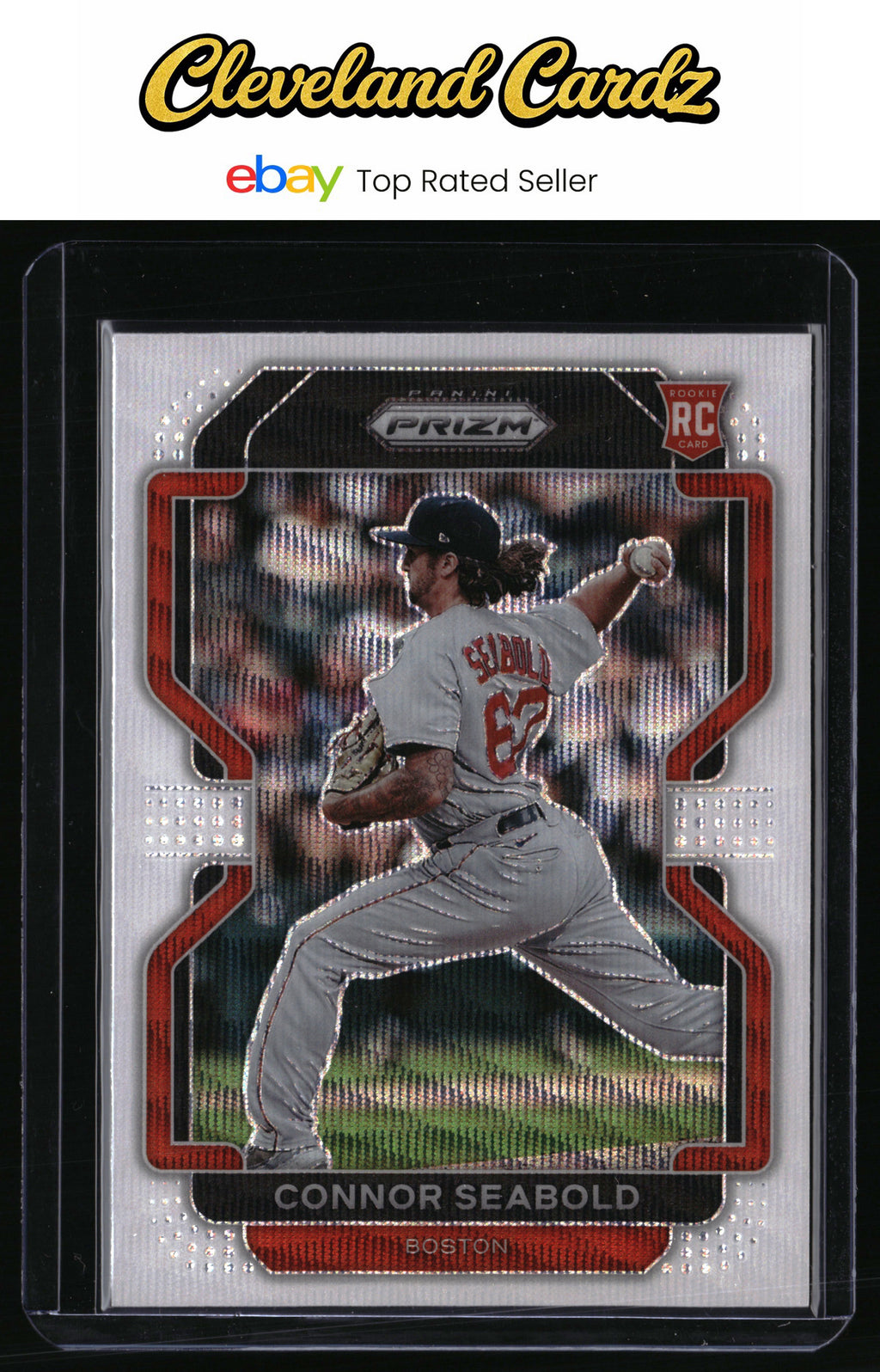 2022 Panini Prizm #86 Connor Seabold White Wave Prizm