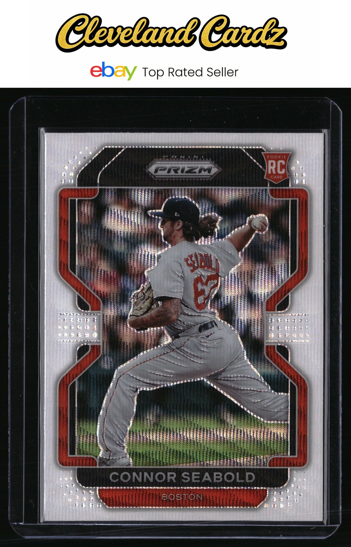 2022 Panini Prizm #86 Connor Seabold White Wave Prizm