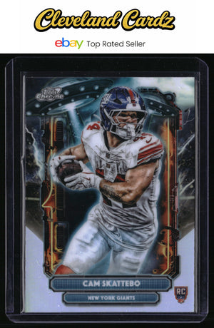 2025 Topps Chrome Cosmic #ET-4 Cam Skattebo Extraterrestrial Talent
