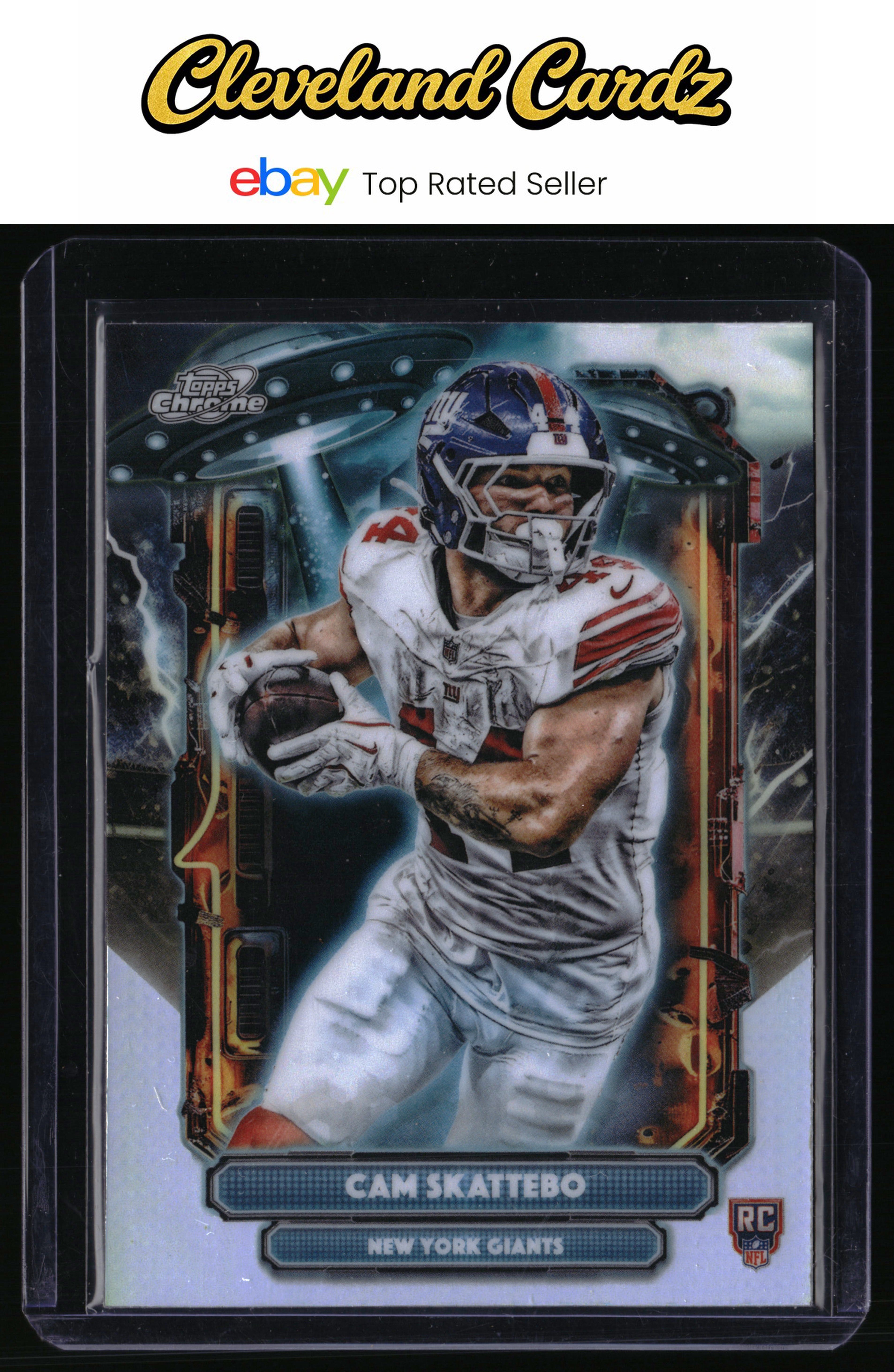 2025 Topps Chrome Cosmic #ET-4 Cam Skattebo Extraterrestrial Talent