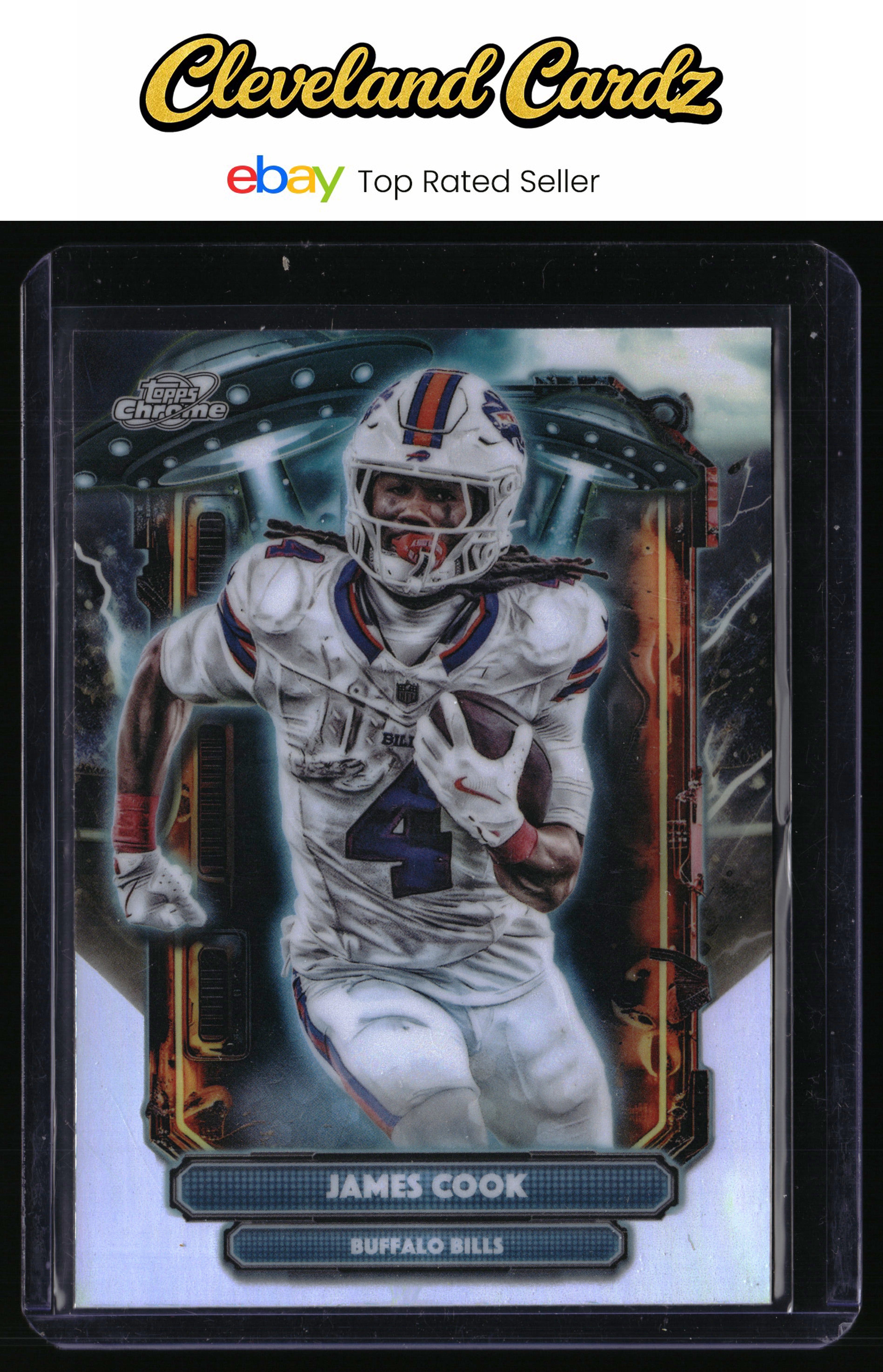 2025 Topps Chrome Cosmic #ET-10 James Cook Extraterrestrial Talent
