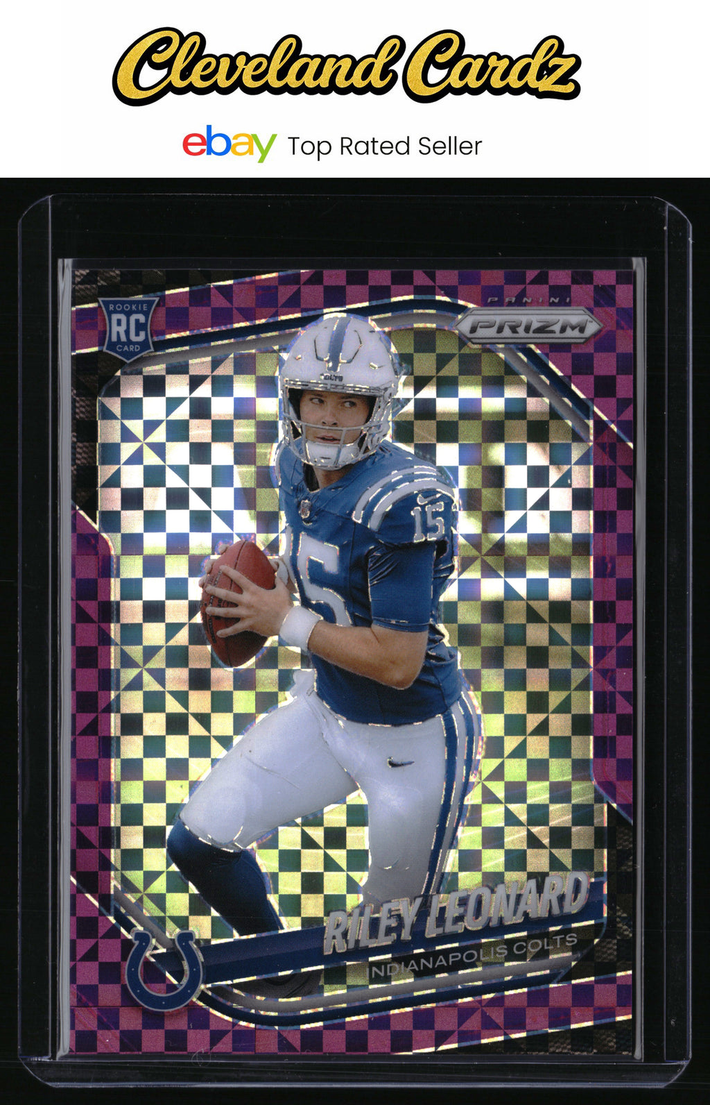 2025 Panini Prizm #342 Riley Leonard Purple Power #/49