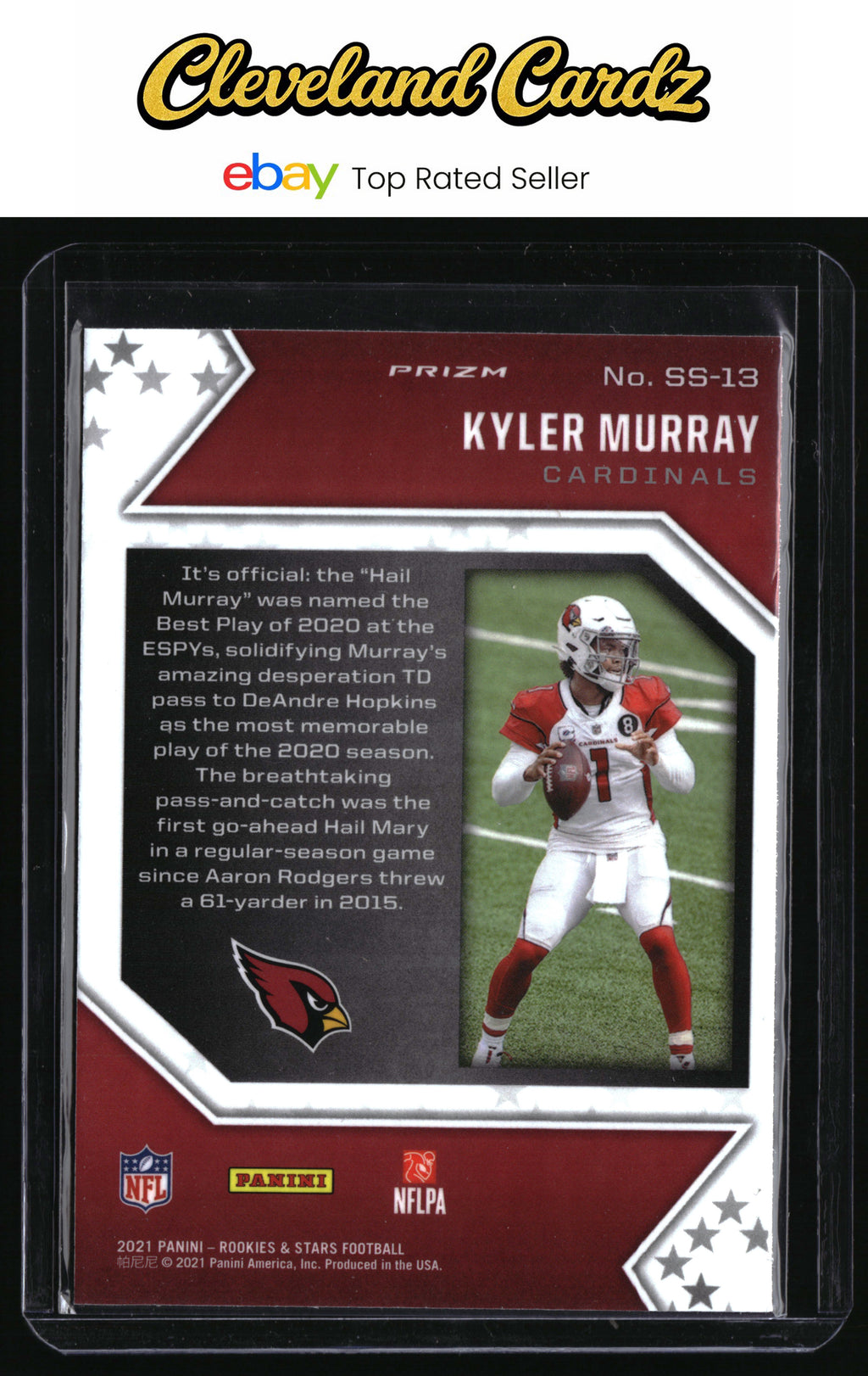 2021 Panini Rookies & Stars #SS-13 Kyler Murray Star Studded Red Prizm