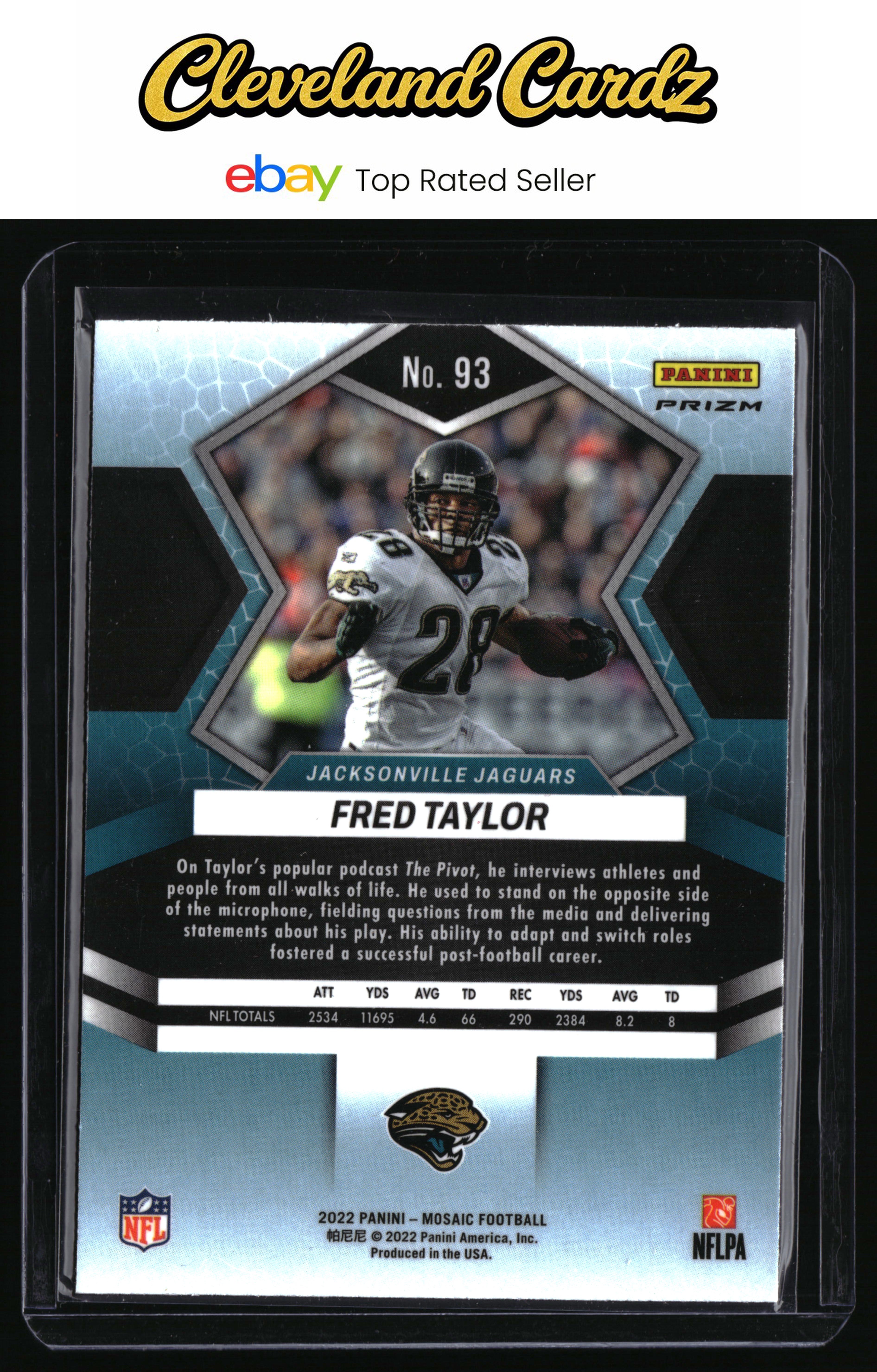 2022 Panini Mosaic #93 Fred Taylor Mosaic Camo Pink