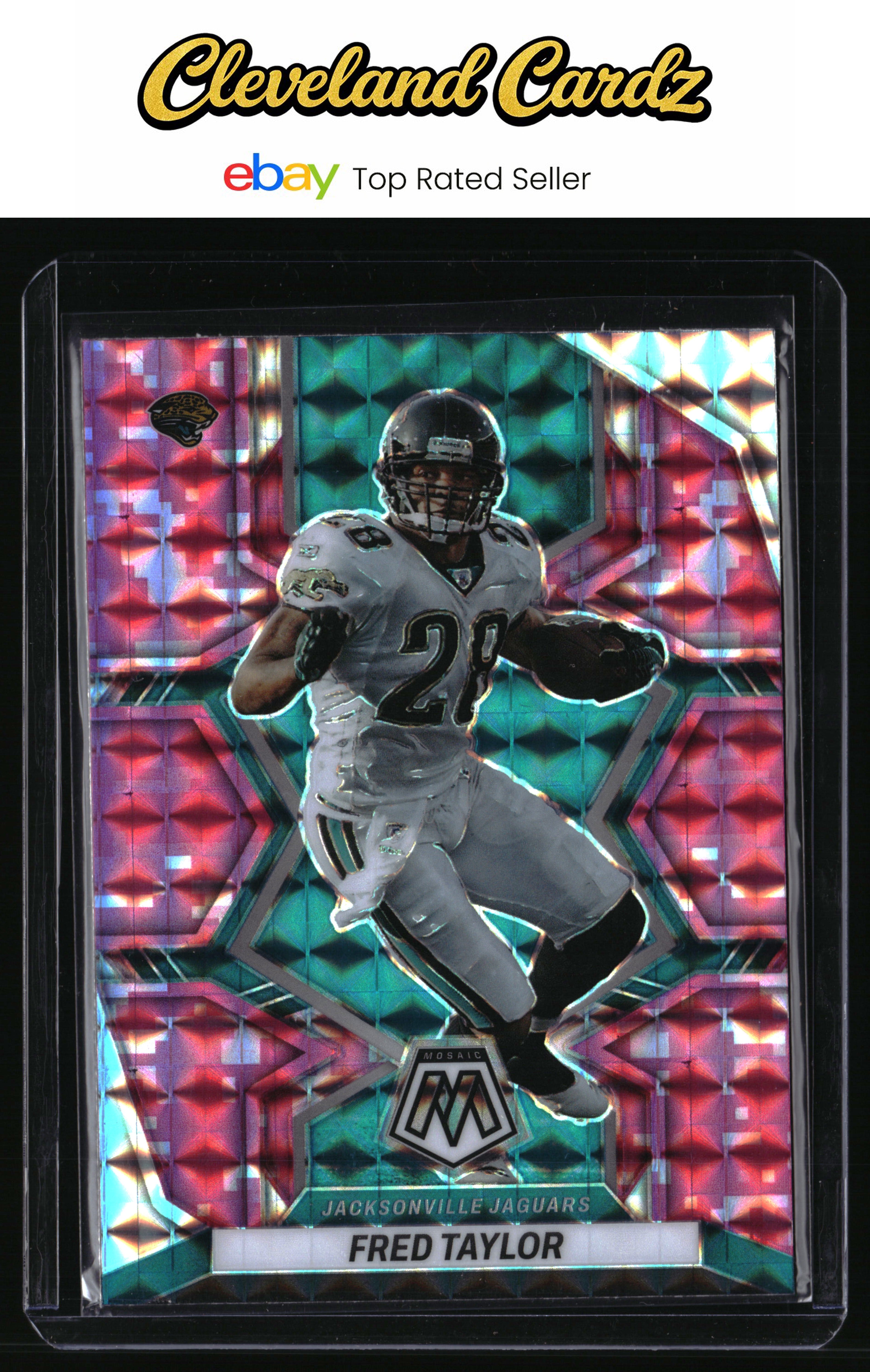 2022 Panini Mosaic #93 Fred Taylor Mosaic Camo Pink