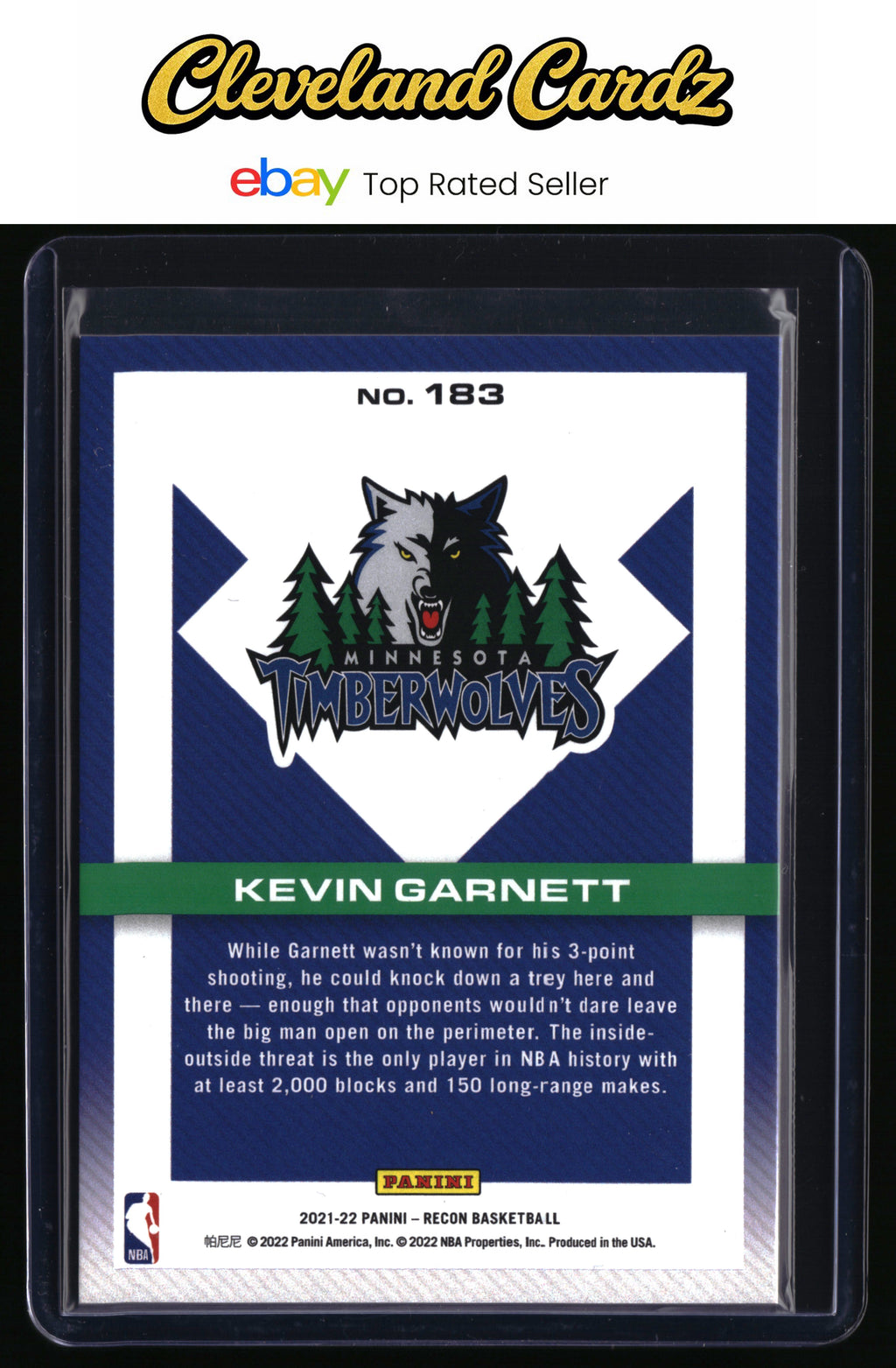 2021-22 Panini Recon #183 Kevin Garnett