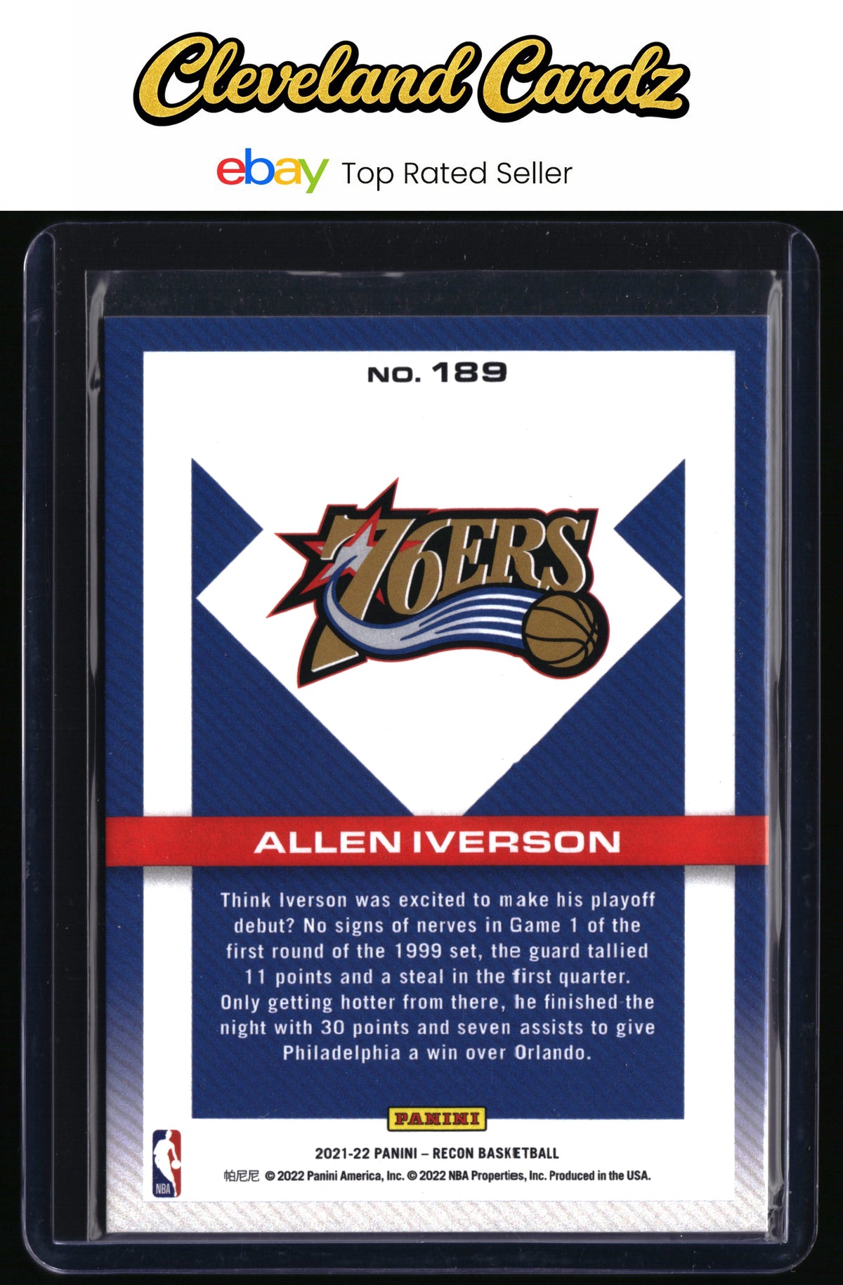 2021-22 Panini Recon #189 Allen Iverson