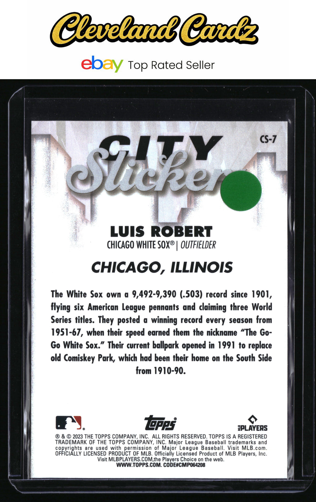 2023 Topps Big League #CS-7 Luis Robert City Slickers