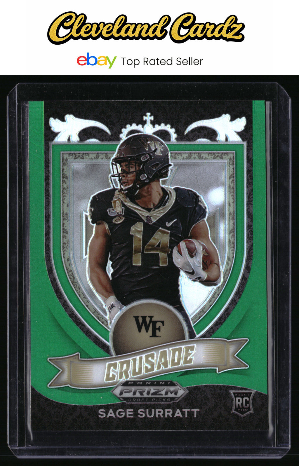 2021 Panini Prizm Draft Picks Collegiate #177 Sage Surratt Green