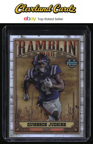 2023 Bowman University Chrome #RM-10 Quinshon Judkins Ramblin' Man