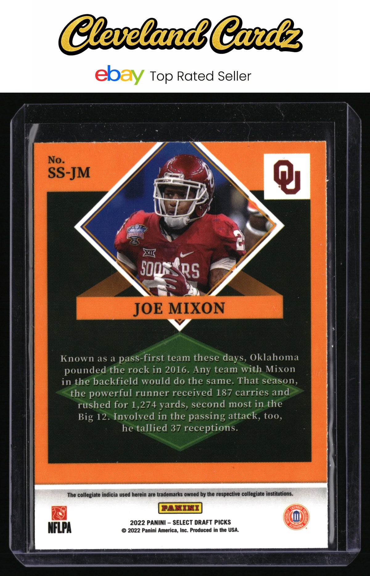 2022 Panini Select Draft Picks #SS-JM Joe Mixon Select Stars
